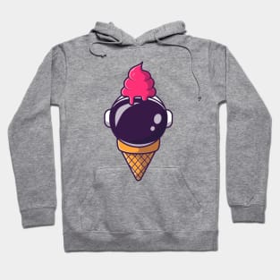 Cute Astronaut Ice Cream Hoodie